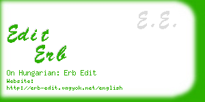 edit erb business card